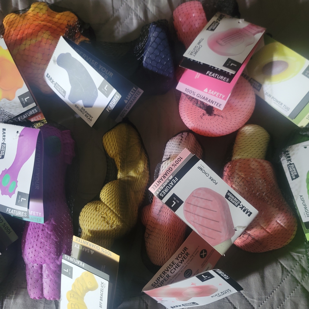 Bark Multicolor Dog Toy Set